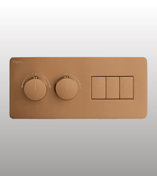 3 Outlets Thermostatic Switch Button Diverter – Aquant India